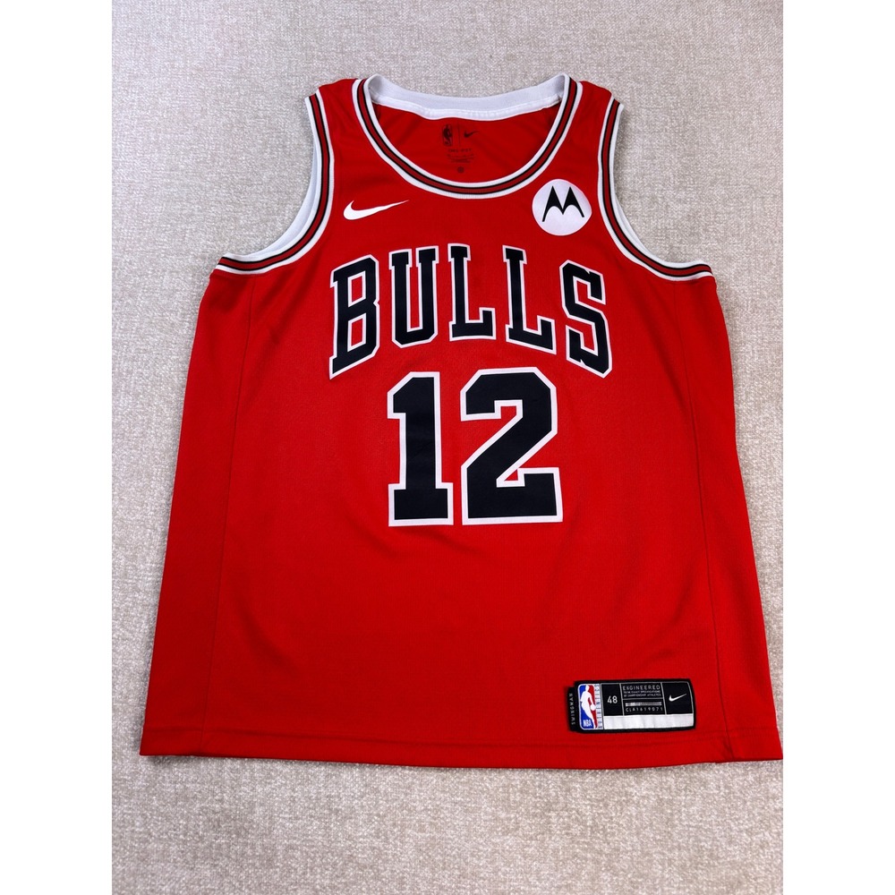 Nike Chicago Bulls Ayo Dosunmu 12 NBA Swingman Jersey Red Mens Size 48 Large